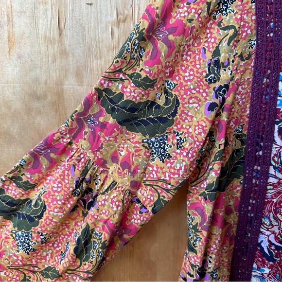 NWT Matilda Jane Lovely Menagerie Patchwork Boho Floral Tunic Long Sleeve Dress - Picture 6 of 15